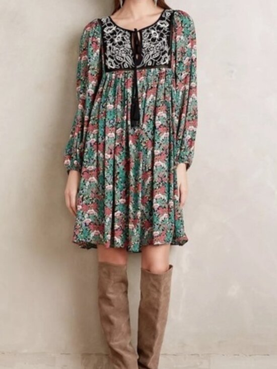 Anthropologie Dresses & Skirts - ANTHROPOLOGIE - Floreat- Ottava Peasant Dress, Size Small